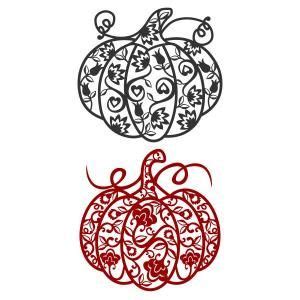 Floral Pumpkin SVG Cuttable Design | Cricut halloween, Cricut crafts