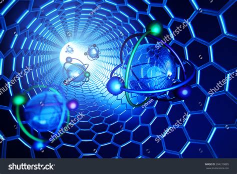 Nanotechnology Molecular Structure And Science Concept Scientific