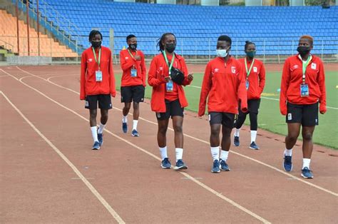 Crested Cranes The Team Inspecting Abebe Bikila Stadium