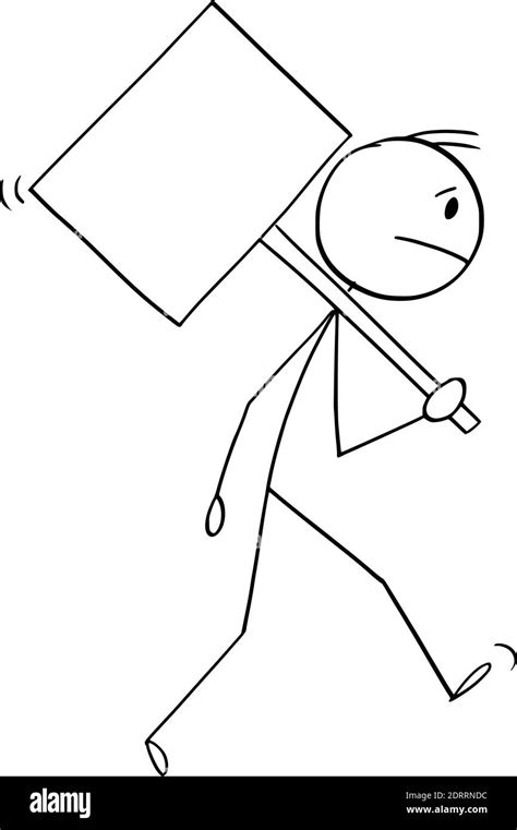 Vector Cartoon Stick Figure Illustration Of Stressed Frustrated Sad