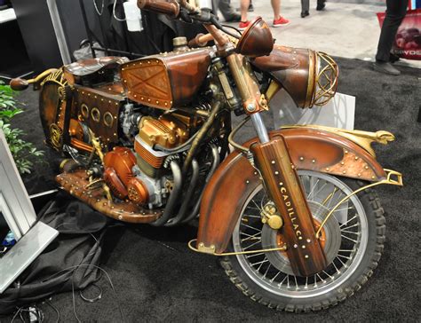 Just A Car Guy A Steampunk Motorcycle From Sema From Travis Deeter And