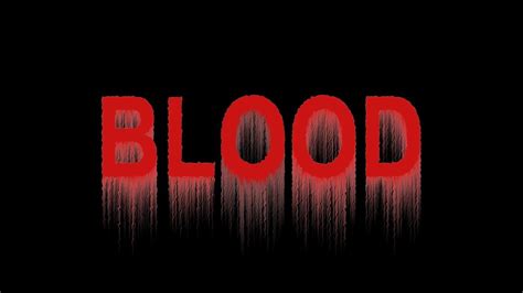 How To Create Blood Text Effect In Photoshop Photoshop Tutorial Youtube