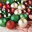 Multi Colored Glass Ball Ornaments  Christmas