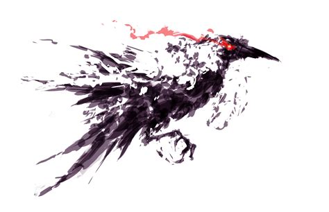 Artwork Digital Art Birds Crow Glowing Eyes Wallpapers Hd Desktop