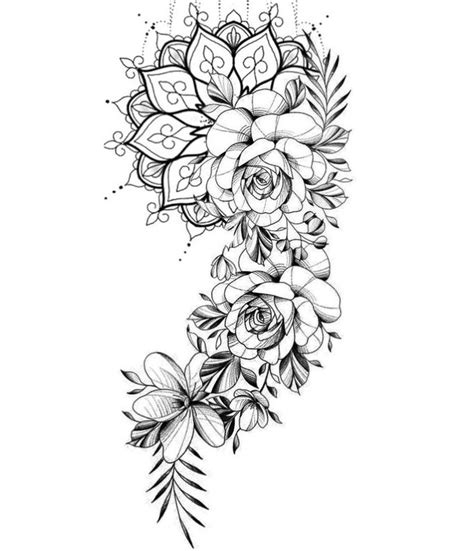 Tatuaje Mandala Floral Mandala Tattoo Sleeve Mandala Flower Tattoos
