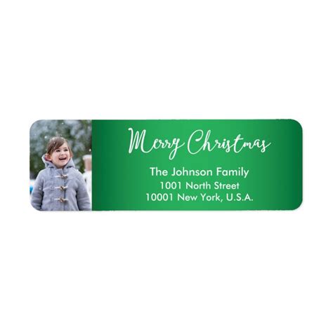 Custom Christmas Greetings Return Address Labels Zazzle