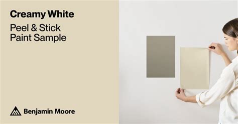 Creamy White Paint Sample By Benjamin Moore Oc 7 Peel And Stick Paint