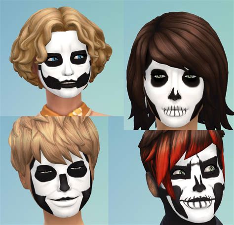 Mod The Sims Ghost Face Paint