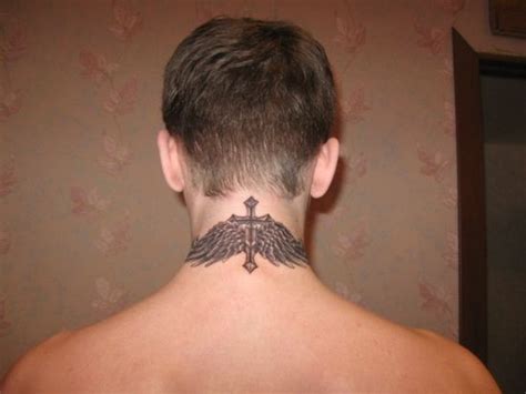 Wings Neck Tattoo Design For Men Back Of Neck Tattoo Neck Tattoo For