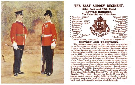The East Surrey Regiment 31st And 70th Of Foot British Army