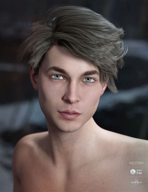 Lyall Hair For Genesis 3 And 8 Males Daz 3d