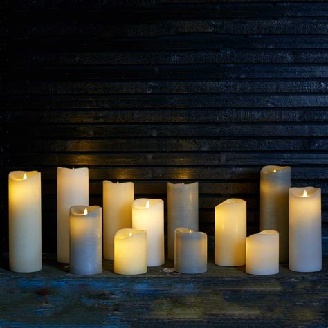 Led Candles With Flickering Flame And Auto Timer Harrod Horticultural