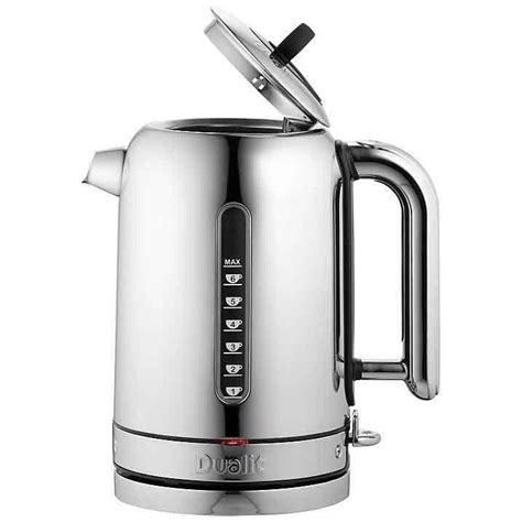 Dualit Classic 17l Kettle Polished Stainless Steel Black Trim 72815