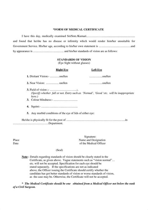 Medical Certificate Templates For Leave Pdf Docs In Leaving Certificate Template Great