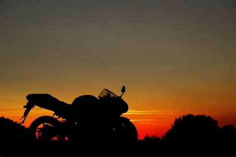 Motorcycle Sunset Wallpaper