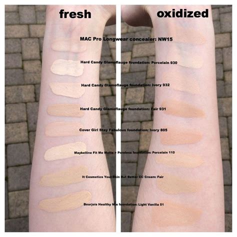 Pale Foundation BB Cream Concealer Swatches Pale Skin Makeup