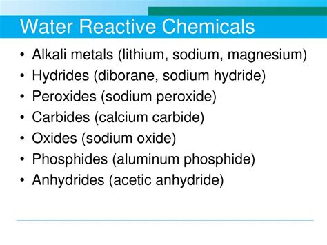 Ppt Chemical Reactivity And Storage Powerpoint Presentation Free