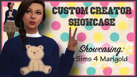 Sims 4 Custom Content Creator Showcase Sims 4 Marigold Youtube