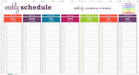 Day Calendar With Time Slots Printable
