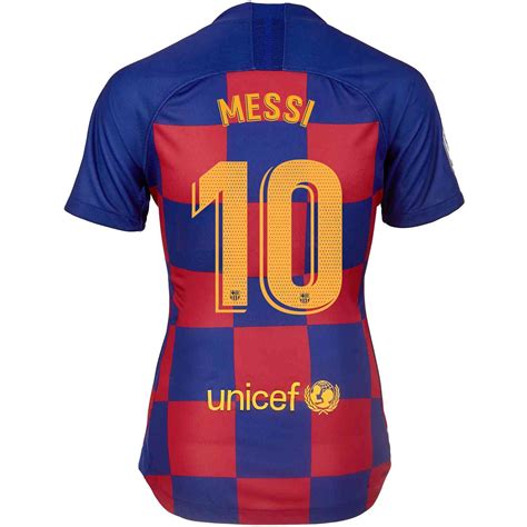 201920 Womens Nike Lionel Messi Barcelona Home Jersey Soccerpro