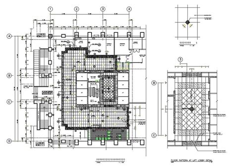 2d Office Building Floor Plan Drawing Dwg File