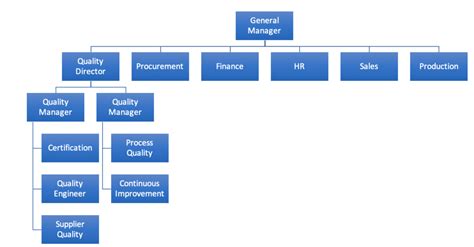 Quality Assurance Reporting Structure