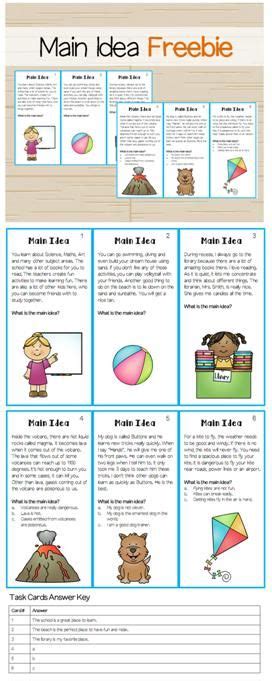 The main idea often appears at the beginning of a paragraph, though it may appear elsewhere in a paragraph. 106 best images about Comprehension Activities on ...