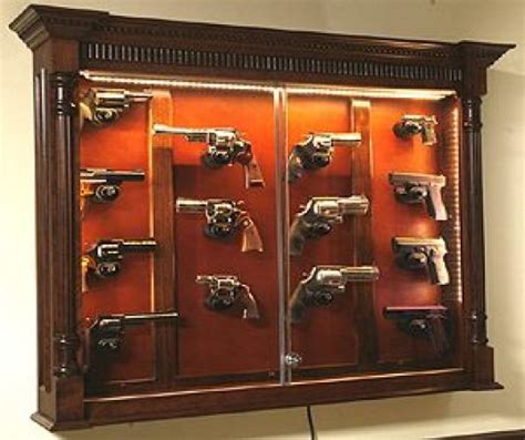 Gun Cabinet Wall Mounted Gun Cabinet Amish Made Safe Room And Wall