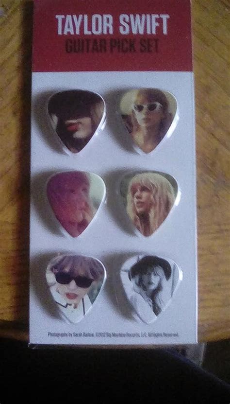 Taylor Swift Red Tour Guitar Picks Pack Of Six Photo Collectors