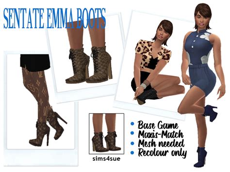 Sentates Emma Boots From Sims 4 Sue • Sims 4 Downloads