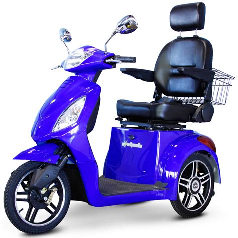 Ewheels Ew 36 Electric 3 Wheel Mobility Scooter Blue At