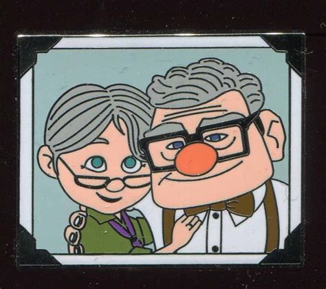 Up Carl And Ellie Thru The Years Booster Old Couple Disney Pin 106871