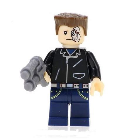 The Terminator Retro Arnold Schwarzenegger Custom Minifigure Fits