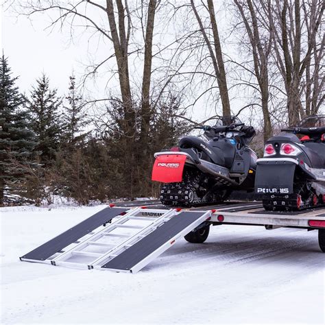 Black Ice 60 X 54 Snowmobile Loading Ramp With Extra Wide Glides