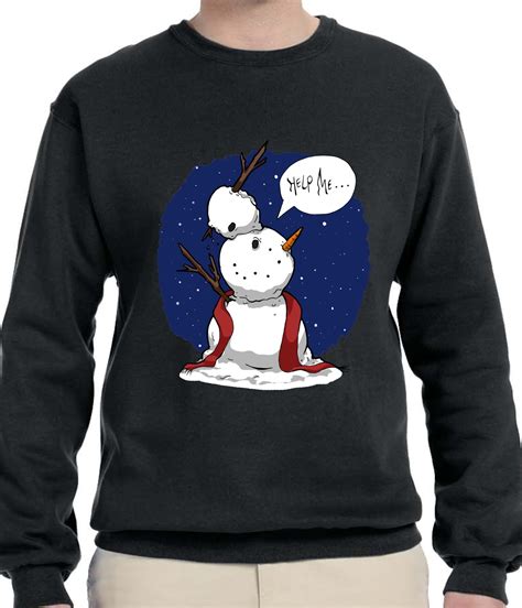 Funny Melting Snowman Frosty Sweater Cute Christmas Hoodie Etsy