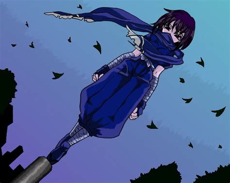 Anime Blue Ninja Girl Character Sketches Character Drawing Ninja Girl