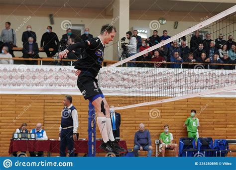 The Volleyball Match Of CEV Challenge Cup VSC Law Academy Vs VCA AMSTETTEN Editorial Image