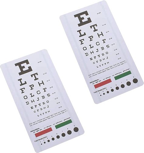 Buy Asa Techmed Snellen Pocket Eye Chart Wall Chart For Visual Acuity
