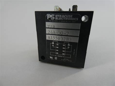 Syracuse Electronics Tir24a30 2 Control Relay 115vac 10a Gpm Surplus