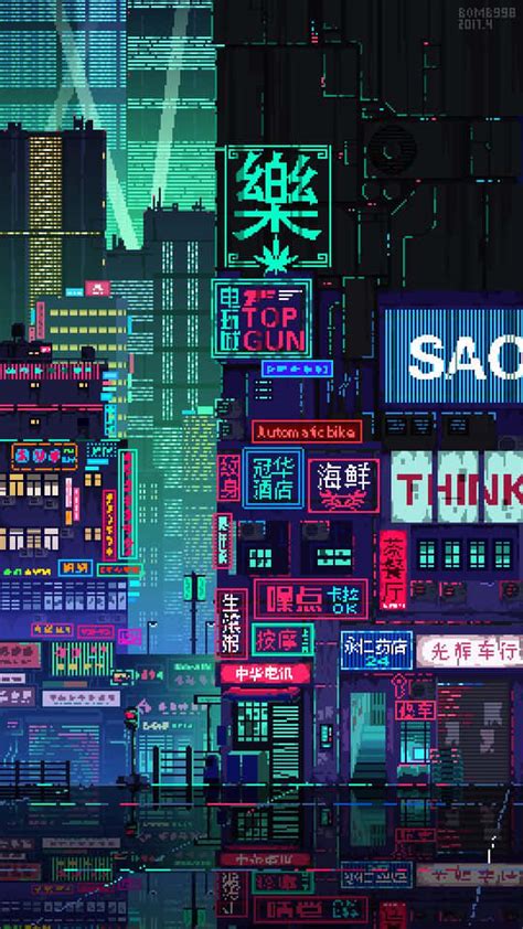 100 Cyberpunk Pixel Art Wallpapers