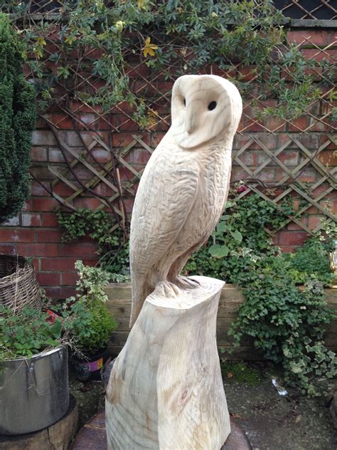 Owlchainsaw Carvingcarved On Monkey Tree Woodelegantchainsawcarvings