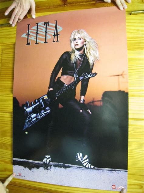Lita Ford Poster Sexy With Guitar The Runaways Ebay