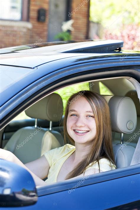 Teenage Girl Learning To Drive Stock Photo By ©elenathewise 11552095
