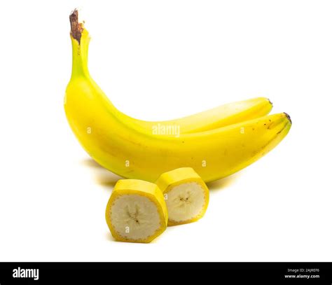 Bananas Isolated On White Background Stock Photo Alamy