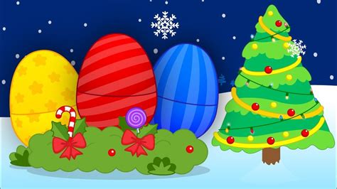 🎄christmas Colorful Surprise Eggs 2🎄 Holiday Song ♫ Plim Plim Pre