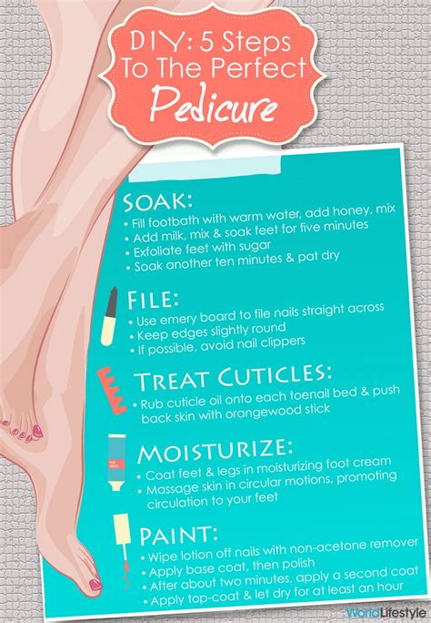 Diy Five Steps To The Perfect Pedicure Infographic Black Pedicure