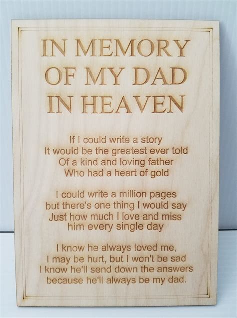 Poems About Dads In Heaven Just For You
