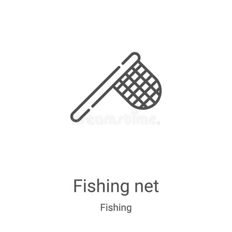 Fishing Net Icon Vector From Fishing Collection Thin Line Fishing Net