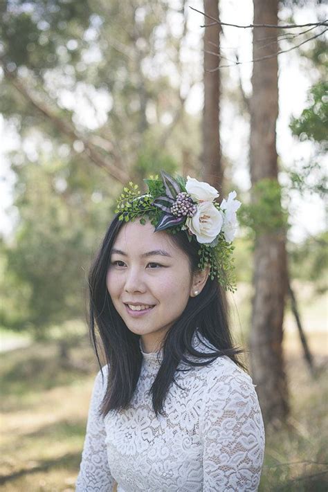 Rose Flower Crown Floral Crownwedding Headband Bridal Headpiece