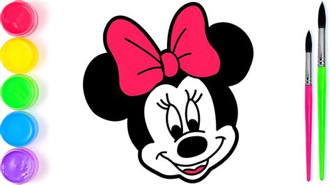 Pelajari Menggambar Dan Mewarnai Minnie Mouse Pelangi Untuk Anak Anak